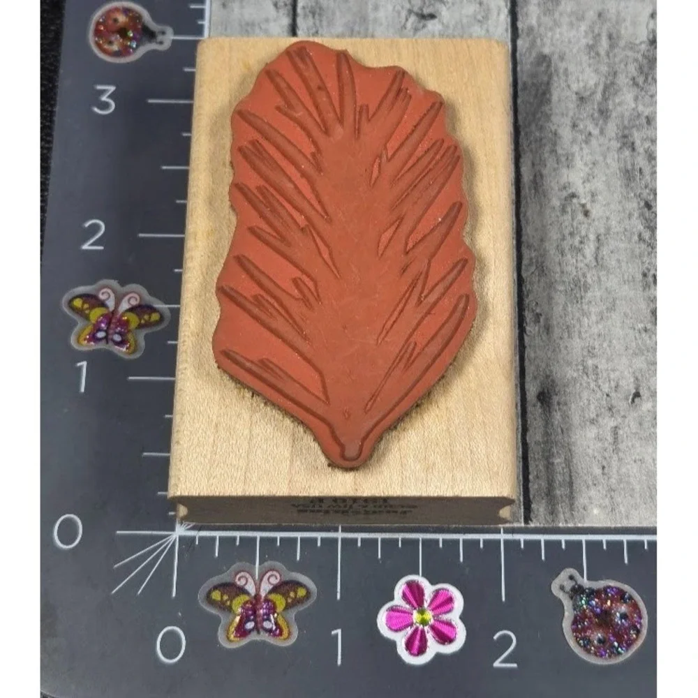 JudiKins Pine Branch 1910F Plant Branch 3X2 Rubber Stamp #Q89